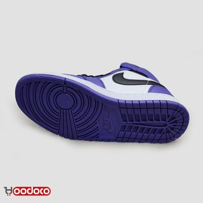 کتانی نایک ایر جردن ۱ کورت بنفش Nike air jordan 1 mid court purple