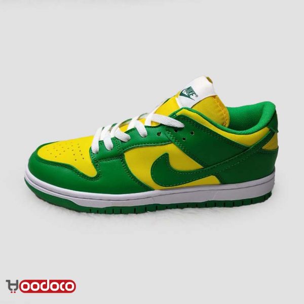کتانی نایک اس بی دانک بدون ساق برزیل سبز زرد Nike sb dunk low Brazil green and yellow