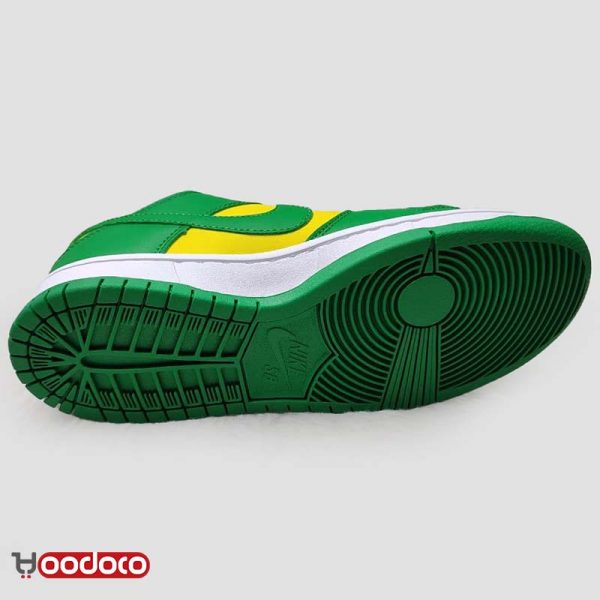 کتانی نایک اس بی دانک بدون ساق برزیل سبز زرد Nike sb dunk low Brazil green and yellow