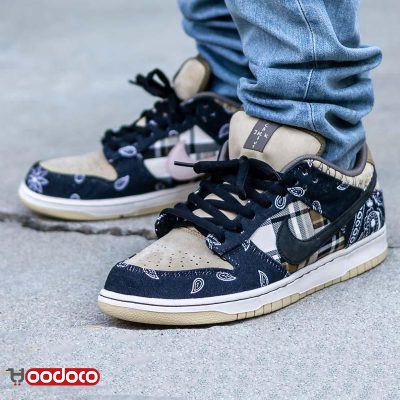 کتانی نایک اس بی دانک بدون ساق تراویس اسکات Nike sb dunk low travis Scott cactus Jack