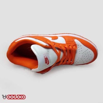 کتانی نایک اس بی دانک بدون ساق نارنجی سفید Nike sb dunk low orange and white