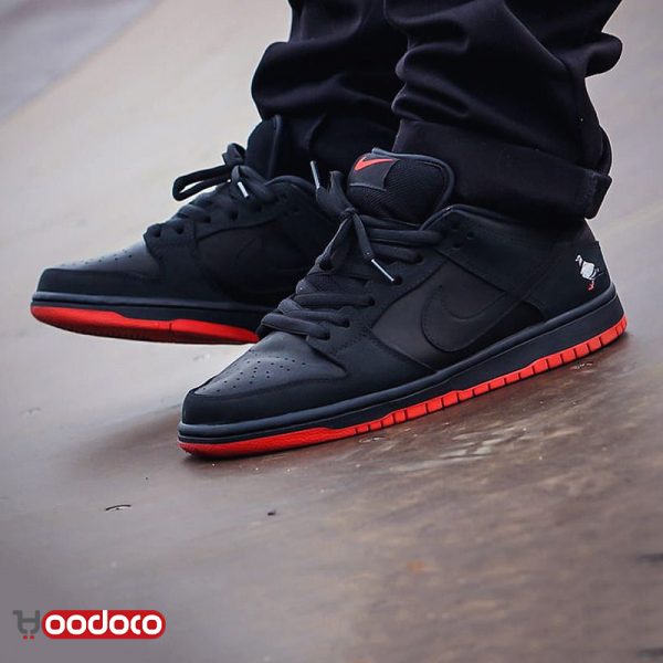 کتانی نایک اس بی دانک بدون ساق پیجون مشکی Nike sb dunk low pigeon black