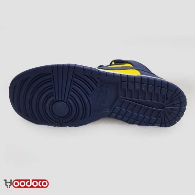 کتانی نایک اس بی دانک نیم ساق میشیگان سورمه ای زرد Nike sb dunk mid Michigan navy and yellow