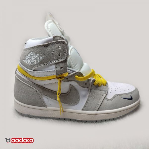 کتانی نایک ایر جردن ۱ سوئیچ طوسی Nike air jordan 1 switch light smok grey