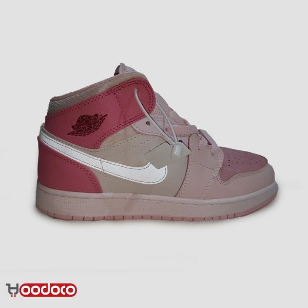 کتانی نایک ایر جردن ۱ صورتی Nike air jordan 1 mid pink