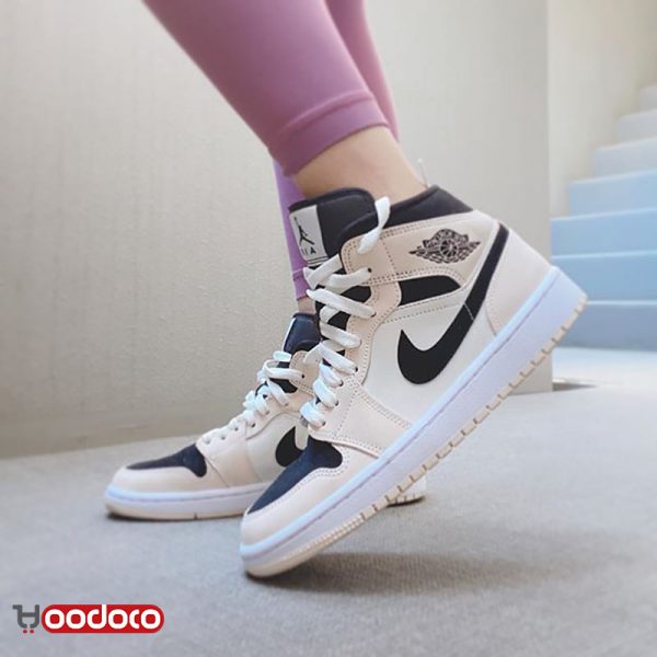 کتانی نایک ایر جردن ۱ کرمی Nike air jordan 1 mid Beige