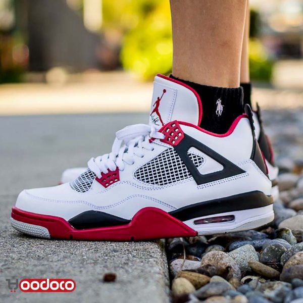 کتانی نایک ایر جردن ۴ اولدفایر Nike air jordan 4 old fire