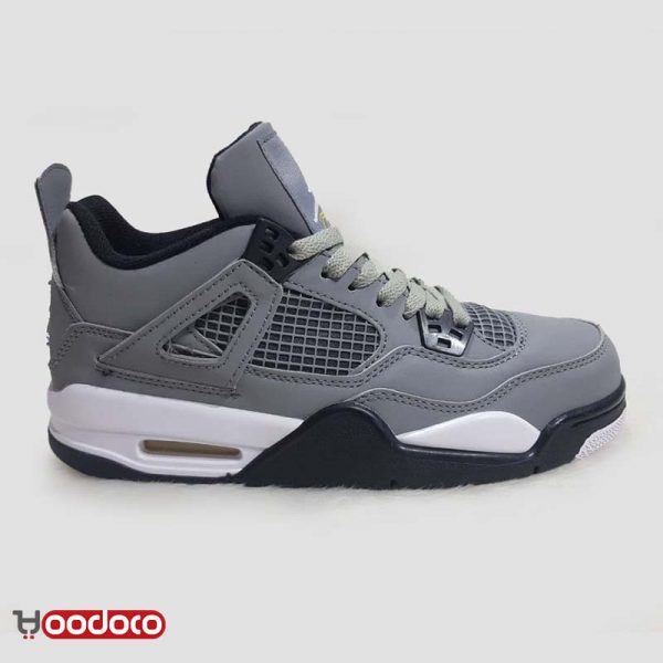 کتانی نایک ایر جردن ۴ طوسی Nike air jordan 4 grey