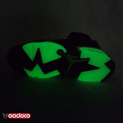 کتانی نایک ایر جردن ۶ الکتریک سبز مشکی Nike air jordan 6 electric green and black