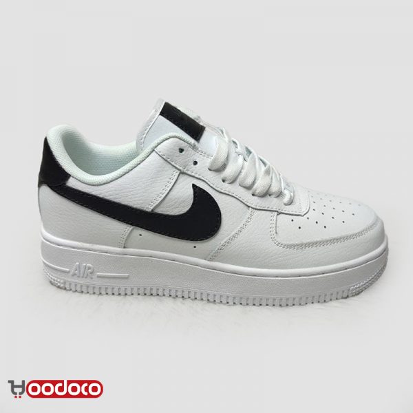 کتانی نایک ایر فورس ۱ جول سفید مشکی Nike air force 1 jewel white and black