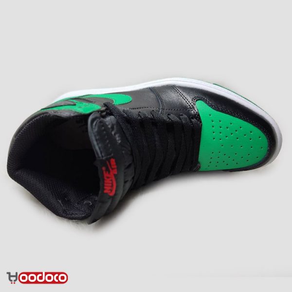 کتانی نایک ایر جردن ۱ سبز مشکی Nike air jordan 1 high green and black
