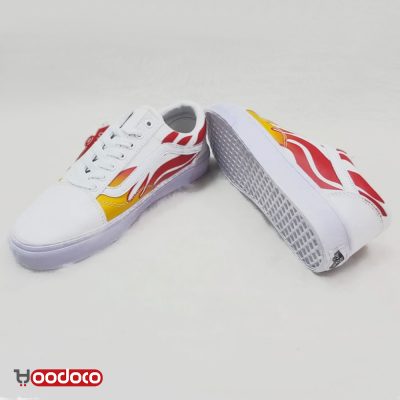 ونس اولد اسکول‌ آتشی سفید Vans oldskool fair white