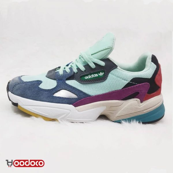 کفش آدیداس فالکون سبز آبی Adidas falcon green blue