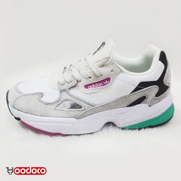 کفش آدیداس فالکن سفید کرمی Adidas falcon white cream