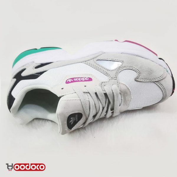 کفش آدیداس فالکن سفید کرمی Adidas falcon white cream