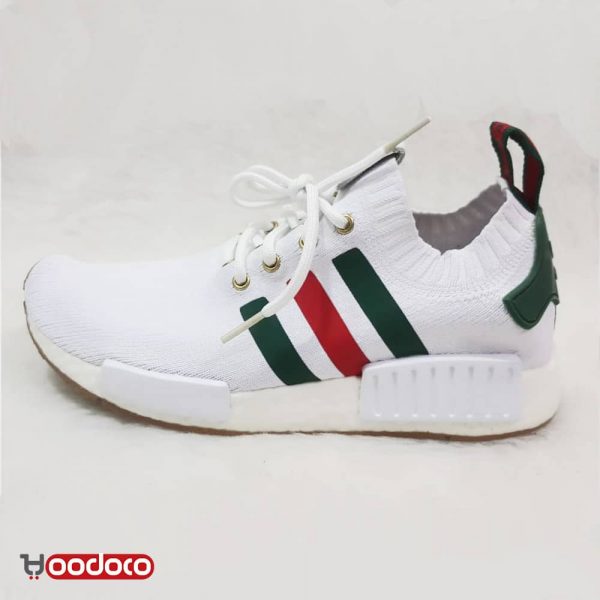 آدیداس ان ام دی رانر گوچی سفید Adidas nmd runner Gucci white