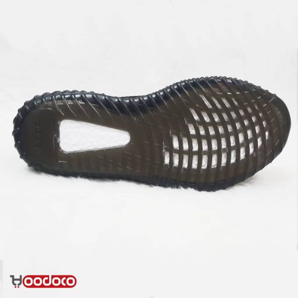 کفش ادیداس یزی بوست 350 اسپیلی مشکی خط صورتی Adidas yeezy boost 350 sply black and pink