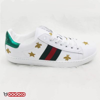 کفش گوچی ستاره ای سفید Gucci star white