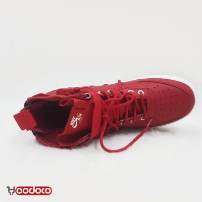 کفش کتونی نایک ایر فورس ساق دار قرمز Nike air force leggings red