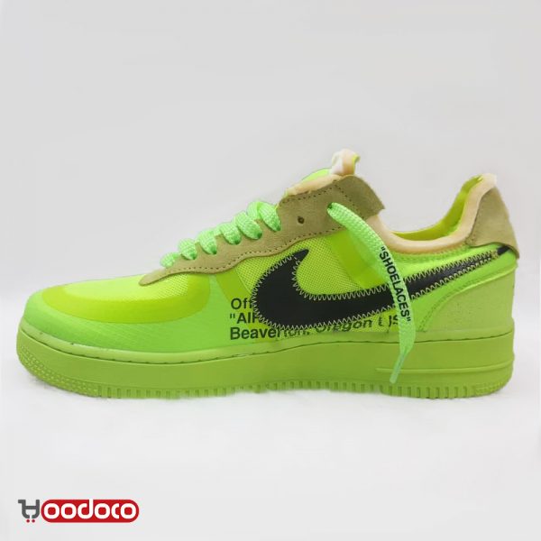 نایک ایر فورس آف وایت سبز Nike air force off white green