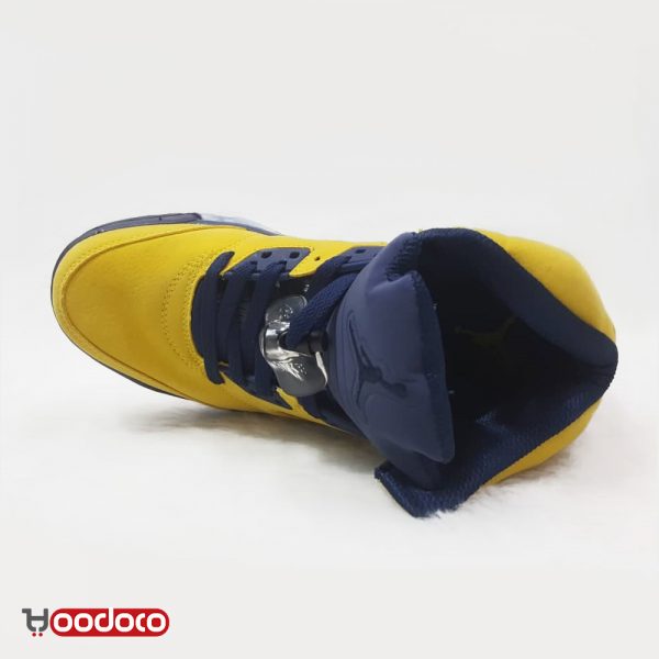 نایک ایر جردن 5 زرد Nike air jordan 5 yellow