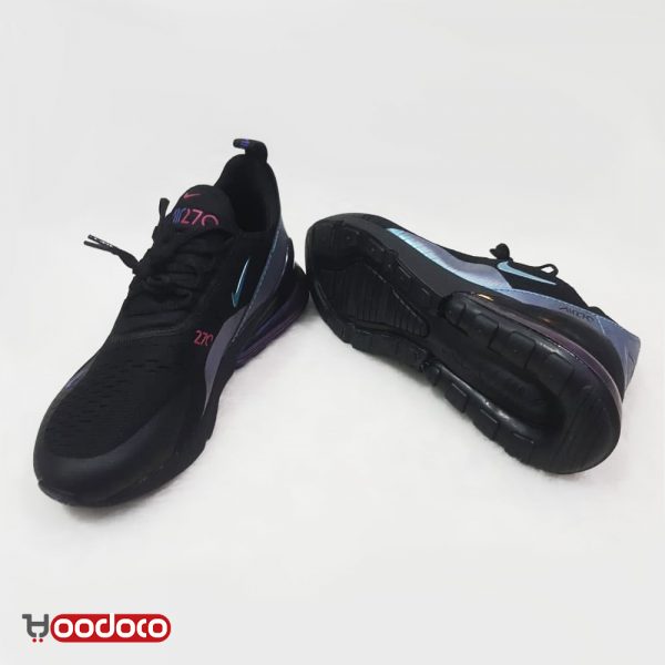 نایک ایر مکس 270 مشکی آبی Nike air max 270 black and blue