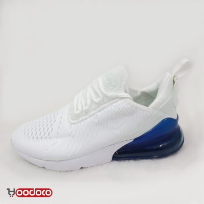 نایک ایر مکس 270 سفید آبی Nike air max 270 white and blue