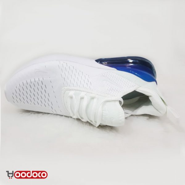 نایک ایر مکس 270 سفید آبی Nike air max 270 white and blue