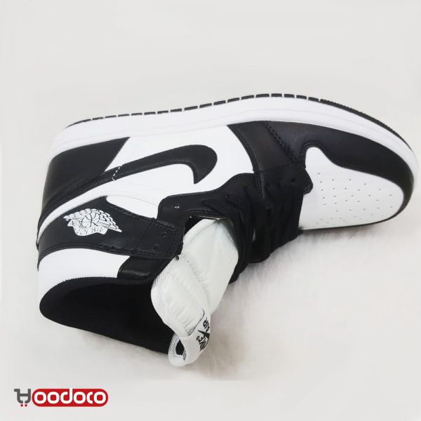 کتونی نایک جردن 1 مشکی سفید Nike jordan 1 black and white