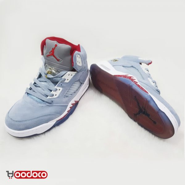 نایک جردن 5 آبی Nike jordan 5 blue