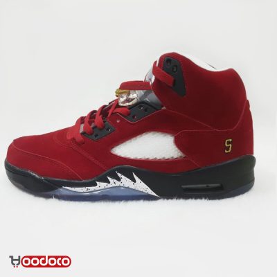 خرید و قیمت کفش بسکتبال نایک جردن 5 قرمز Nike jordan 5 red