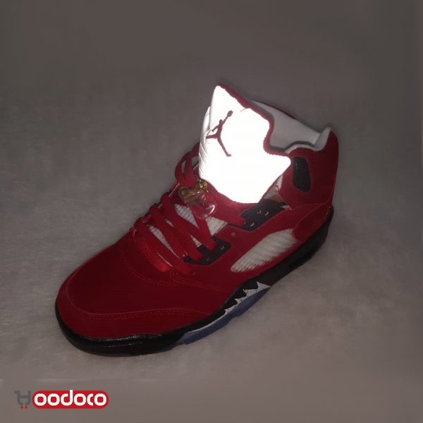 خرید و قیمت کفش بسکتبال نایک جردن 5 قرمز Nike jordan 5 red