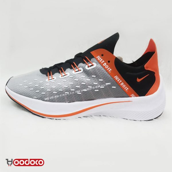 کتونی نایک ای ایکس پی ایکس 14 نارنجی طوسی Nike EXP-X14 black gray