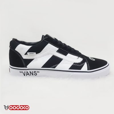 ونس اولد اسکول آف وایت مشکی Vans Old Skool Off white black