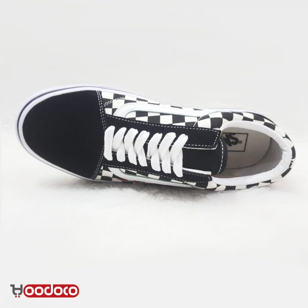 کفش ونس اولد اسکول شطرنجی گلدار Vans Old Skool checker flowers