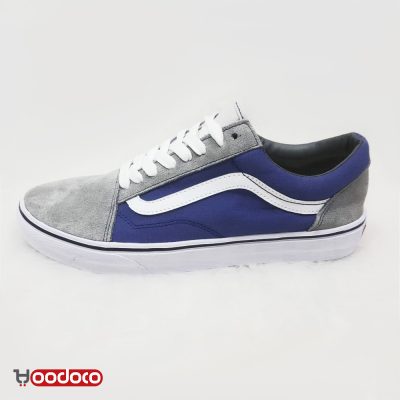 ونس اولد سکول طوسی آبی Vans Old Skool gray blue