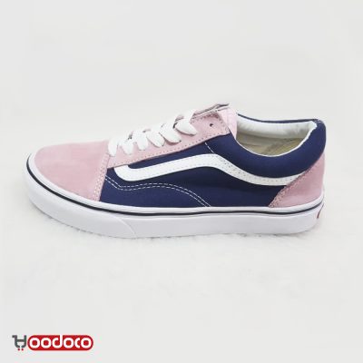 کفش ونس اولد اسکول صورتی سورمه ای Vans Old Skool pink and navy