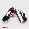 کفش ونس اولد اسکول گل دار رز مشکی Vans Old Skool rose flower black