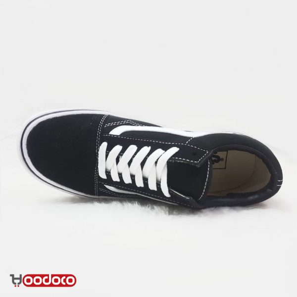 کفش ونس اولد اسکول گل دار رز مشکی Vans Old Skool rose flower black