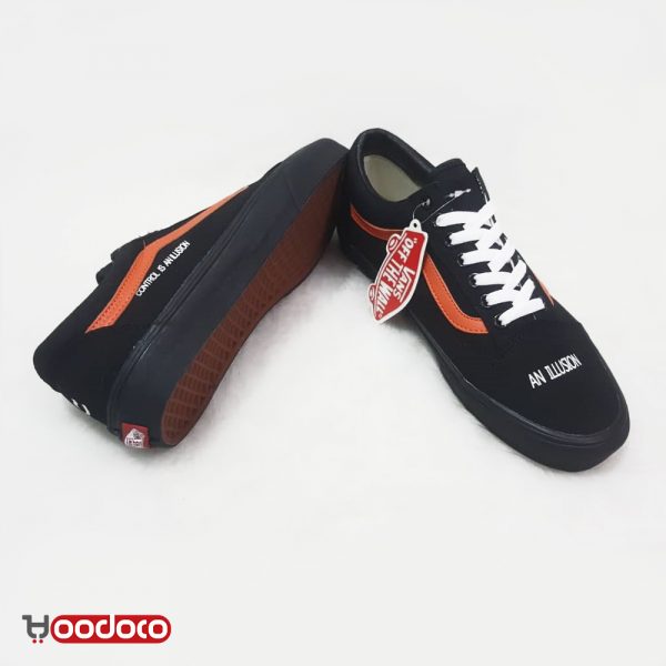 کفش ونس اولد اسکول مشکی نارنجی Vans Old Skool black orange