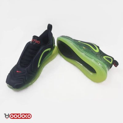 نایک ایرمکس 720 مشکی سبز شب نما Nike airmax 720 green black light