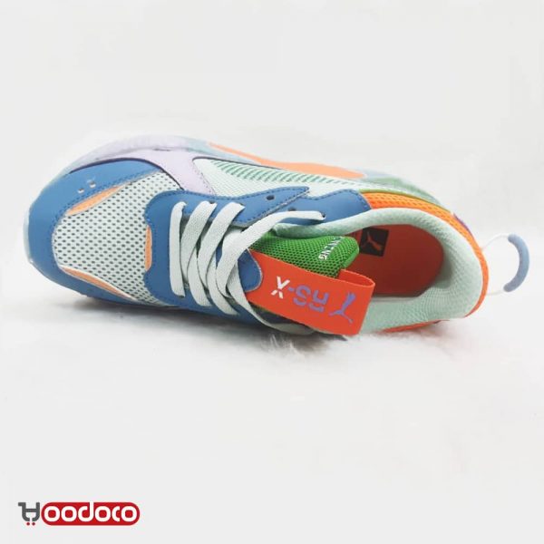 کفش پوما آر اس ایکس آبی و سبز Puma RS-X blue and green