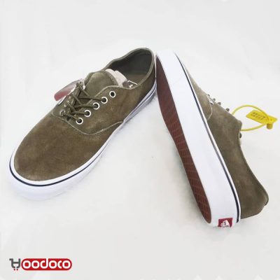 کفش ونس مخملی خردلی Vans authentic velvet mustard