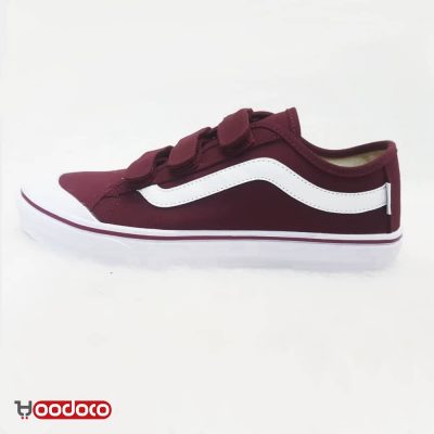 کفش ونس اولد اسکول 3 چسب زرشکی Vans Old Skool 3 glue burgundy