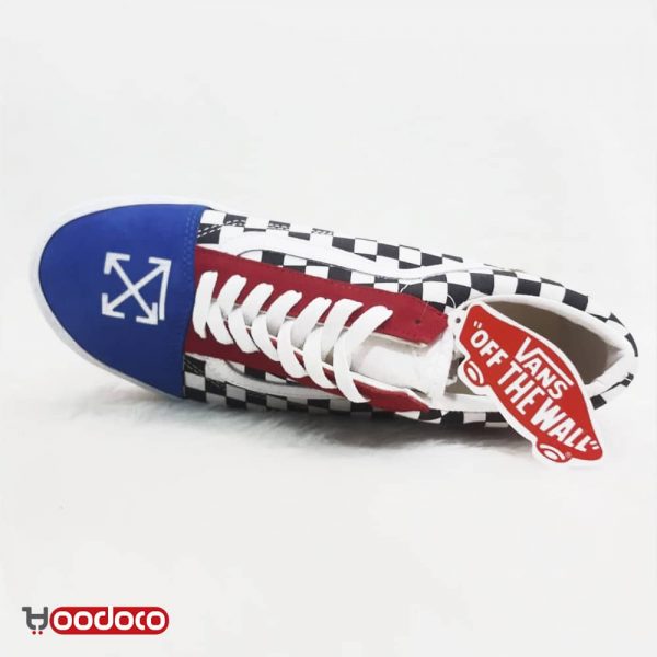 کفش ونس اولد اسکول آف وایت شطرنجی Vans Old Skool checker off-white