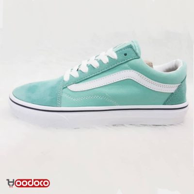 کفش ونس اولد اسکول سبز آبی Vans Old Skool green blue