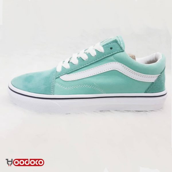 کفش ونس اولد اسکول سبز آبی Vans Old Skool green blue