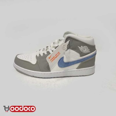 کتانی نایک ایر جردن ۱ ولف طوسی Nike air Jordan 1 high wolf grey