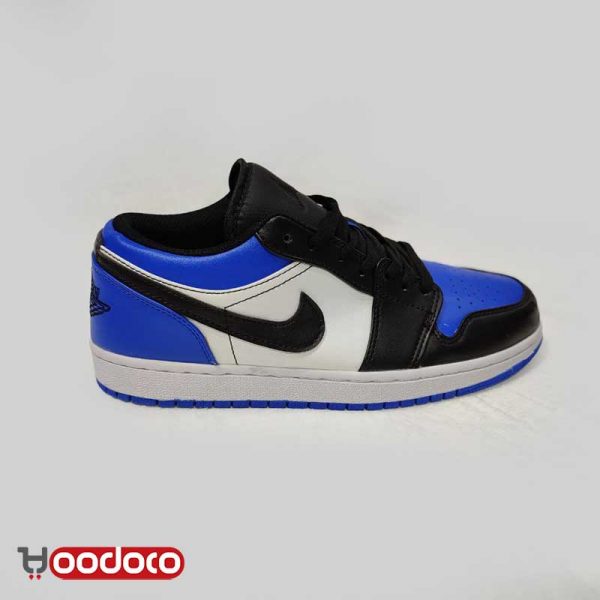 کتانی نایک ایر جردن ۱ بدون ساق آبی تو Nike air Jordan 1 low blue toe