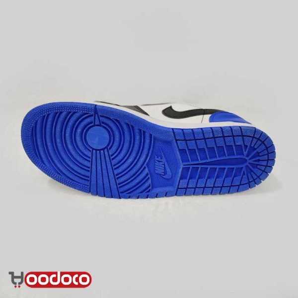 کتانی نایک ایر جردن ۱ بدون ساق آبی تو Nike air Jordan 1 low blue toe